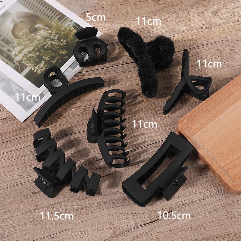 2/3/4 pçs conjunto de headwear moda feminina garra clipe café preto acrílico grande garra de cabelo coreia para menina clipe barrette acessórios para o cabelo