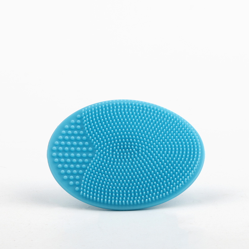 1 Uds. Cepillo de champú de silicona para baño de bebés, cepillo de ducha de silicona suave para niños y niños, cepillos de masaje para lavar el cabello, toallita