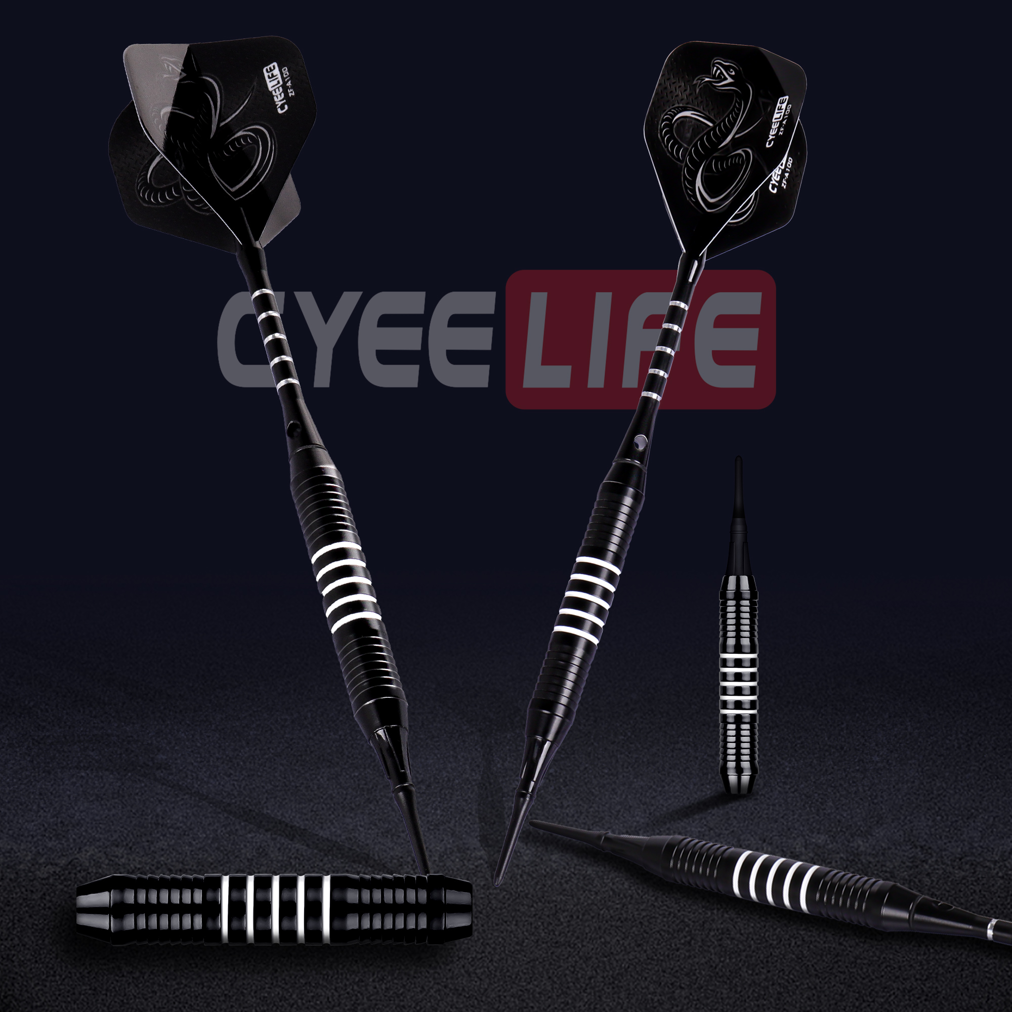 CyeeLife 18g dardos de punta blanda juego de dardos de punta de plástico profesional para juegos de diana electrónica caja de almacenamiento de plástico