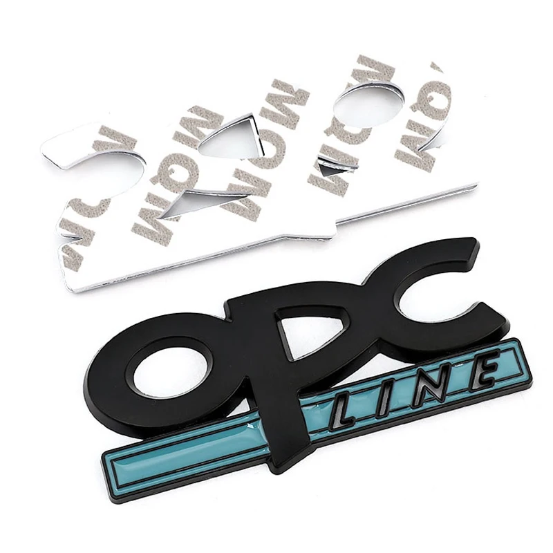 Emblema de línea OPC, insignia de rejilla delantera, pegatinas traseras, Logo para Opel Astra G H J K F Corsa D Zafira B Insignia Mokka Regal, accesorios