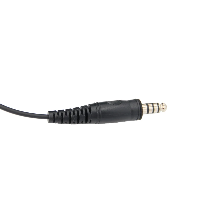 Micrófono tipo auricular tipo D de 7,1 mm para walkie talkie de radio bidireccional