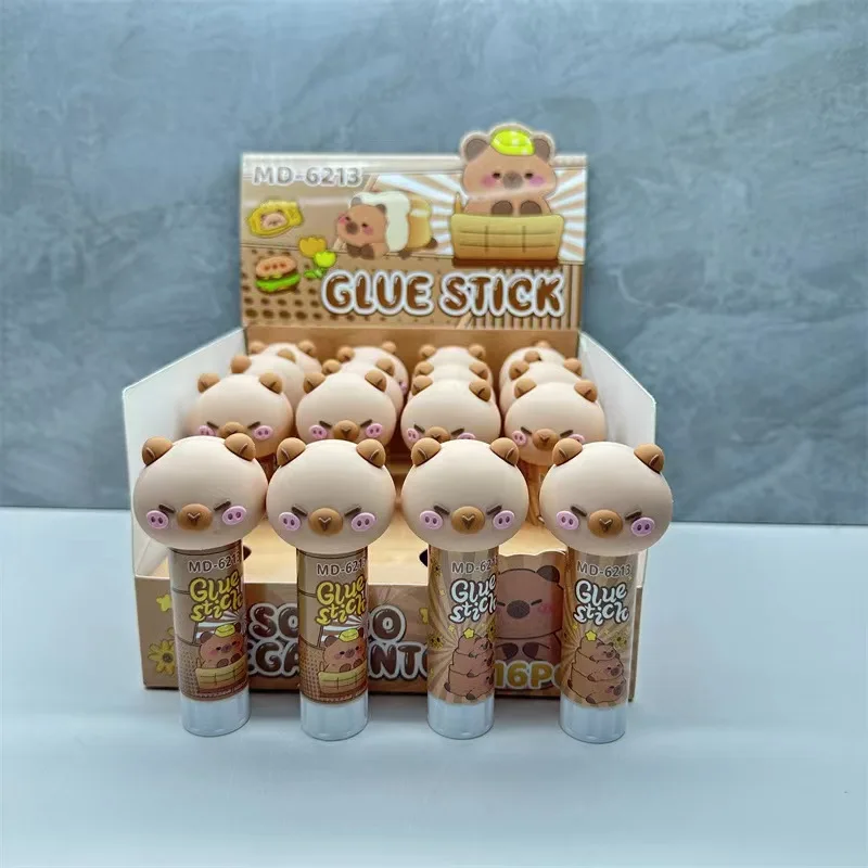 1Pcs Capybara Jelly Color Solid Glue Cartoon Handmade Solid Glue PVA High Viscosity Children's School Art Class DIY Stationery