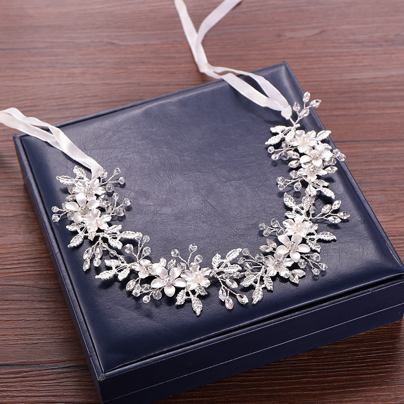 女性用クリスタルフラワーリーフヘッドバンド,ラインストーンヘッドバンド,ラグジュアリーティアラス,ペageant,prom,ブライダルウェディングアクセサリー,ジュエリーギフト