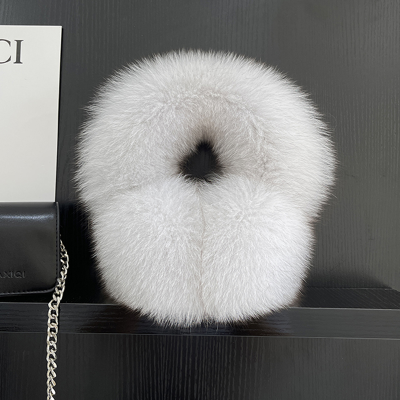 Cache-oreilles en vraie fourrure de renard naturelle d'hiver, peluche chaude, décoration pour femmes, mignon, solide, chauffe-oreilles, écouteurs, écharpe chaude pour le cou