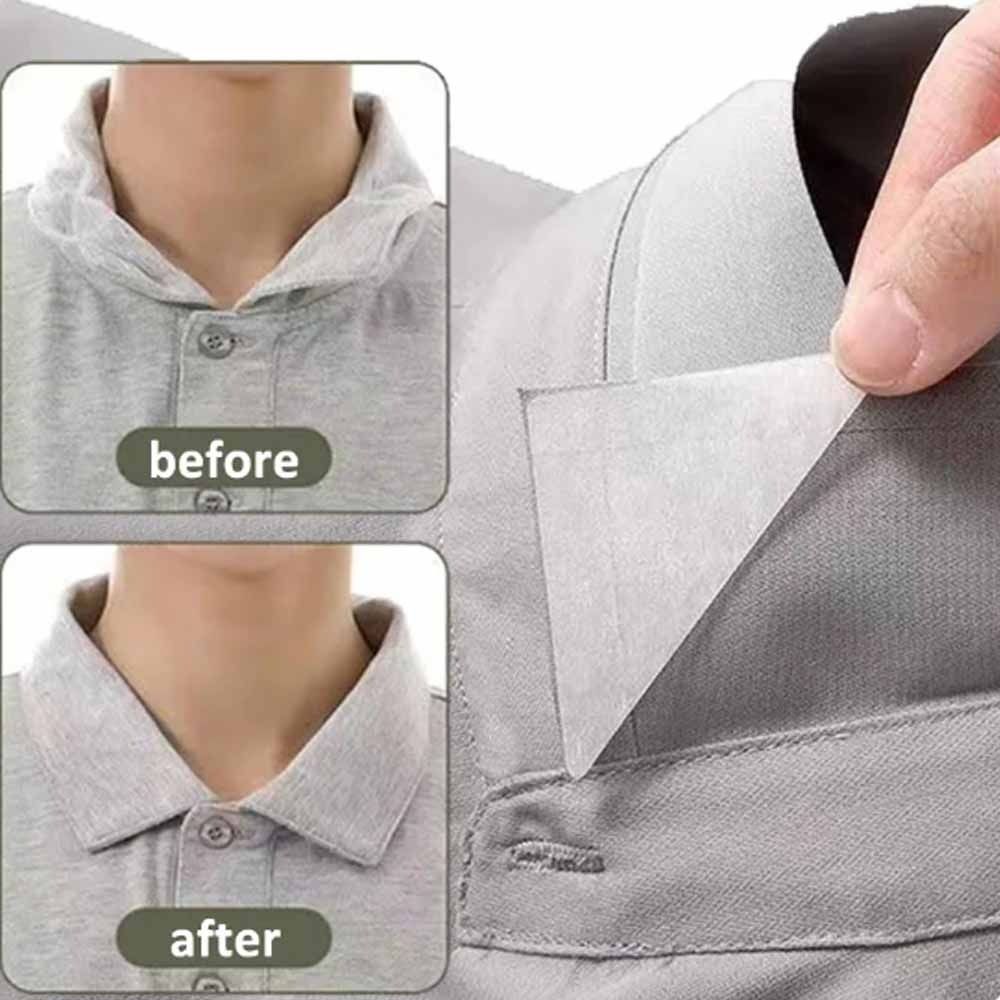 Support de col de chemise jetable, 10 pièces, autocollant de mise en forme, Anti-roulis, coussinets fixes façonnant, col de chemise, outil de col, reste