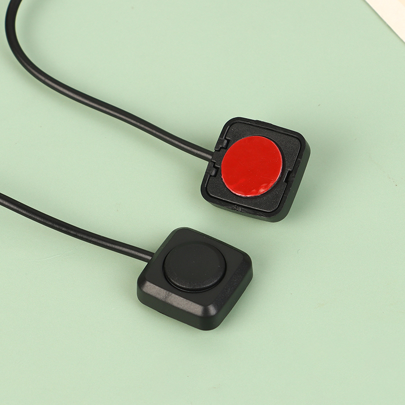 1Pc Momentary Push Button On Off Switch Black Plastic 12V 24V Car Alarm Button DIY Flashlight Surface Mount Mini Button Switch