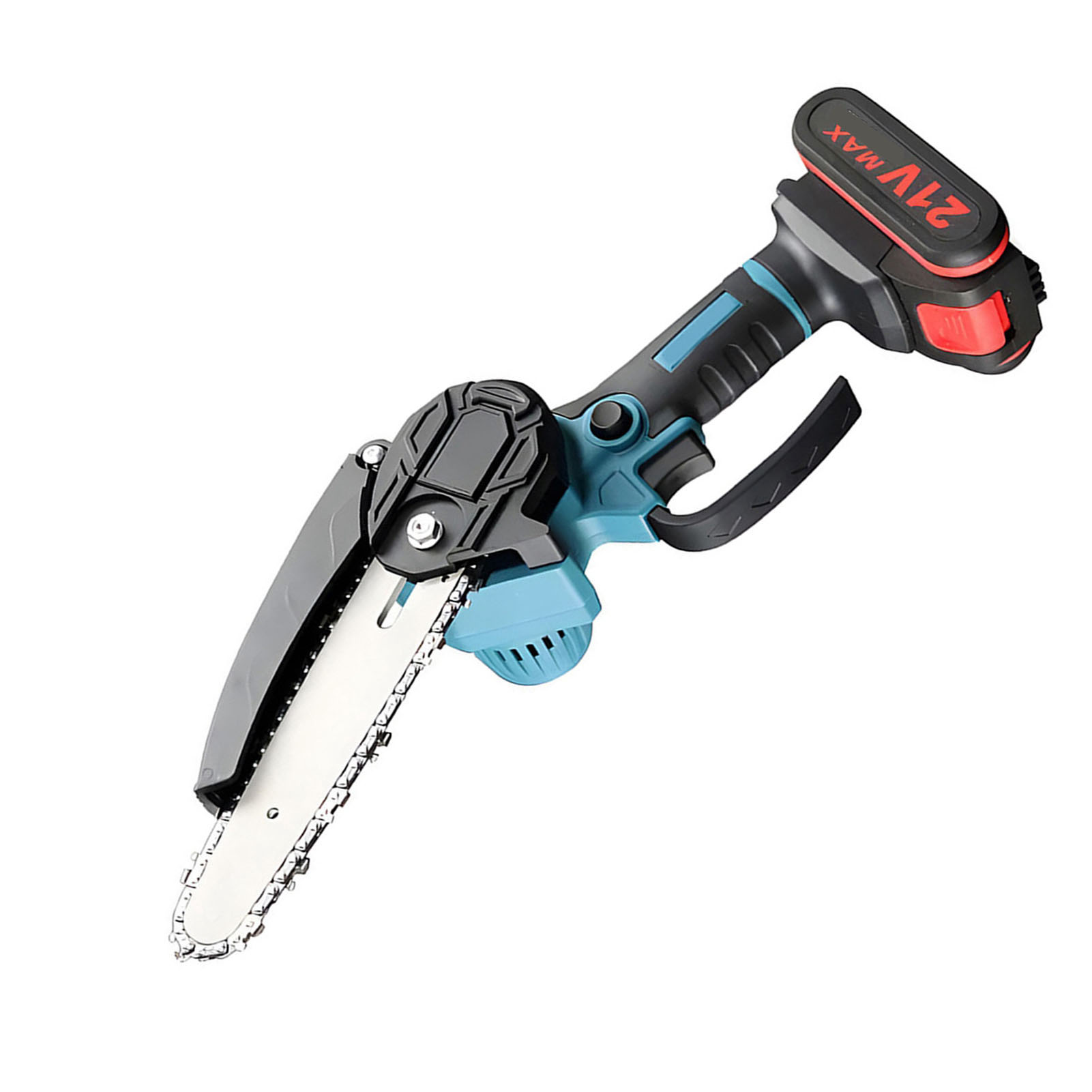 Mini tronçonneuse électrique portable avec verrouillage de sécurité, 4 ", 6", 2 équi21 V, batterie aste