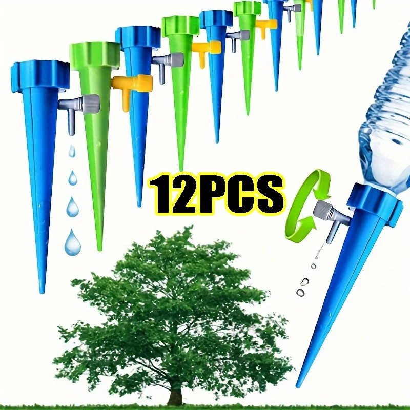 Sistema automatico di irrigazione a goccia Auto irrigazione regolabile per piante da fiore Dispositivo gocciolatore automatico per acqua da giardino in serra