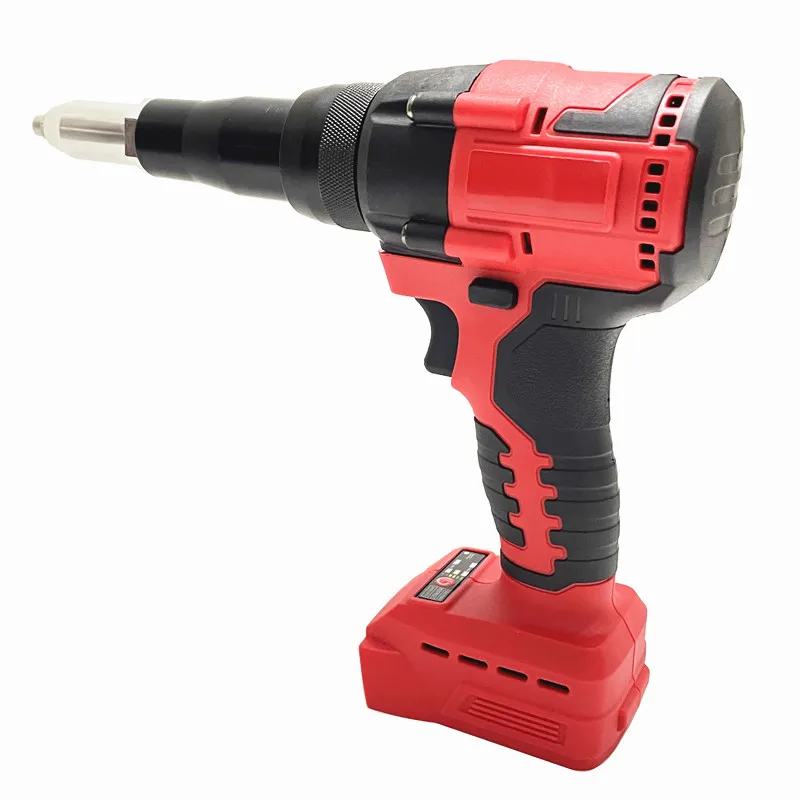 Electric Cordless Riveter Gun 2.4-4.8mm Brushless Rivet Nut Gun Woodworking Tool Riveting Tool Fit For Milwaukee 18V Battery