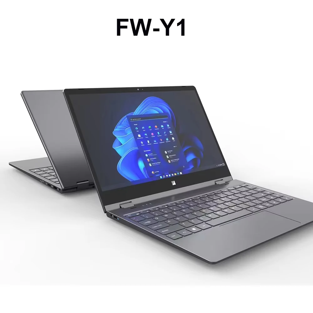 FW-Y1 360 °   Flip Office Study Netbook Intel N95 32GB DDR4 2TB SSD 14 pulgadas Mini portátil 6000 mAh Tablet 2 en 1 2.5K 2560x1440 táctil