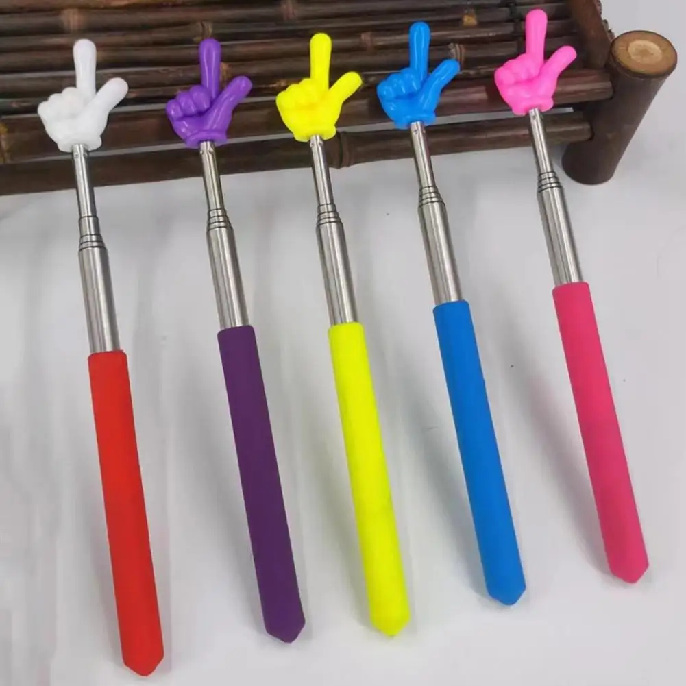 Finger Pointer Stick Professional Telescopic Teachers Pointer ยาวนาน Handheld Pointer Stick สําหรับห้องเรียน
