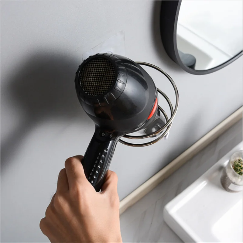 Mới Xoắn Ốc Tường Máy Sấy Tóc Treo Đồ Gác Móc Treo Sử Dụng Trong Phòng Tắm Salon Nhà Tạo Mẫu Công Cụ Khô Hơn Tổ Chức