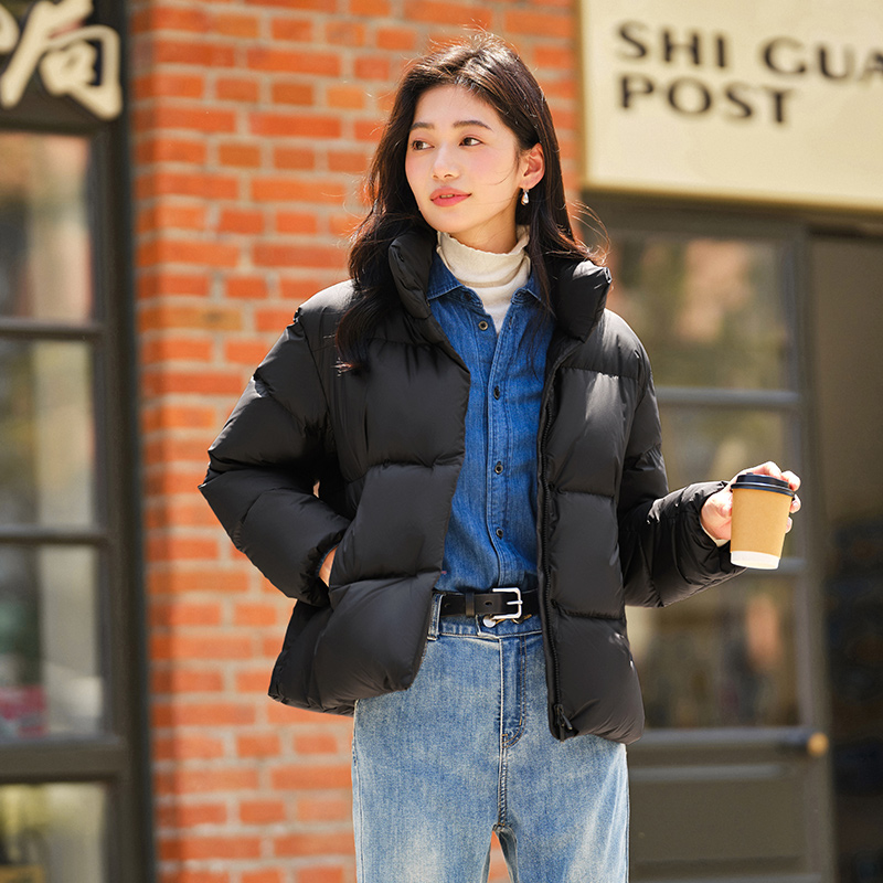 Semir เสื้อแจ็กเก็ตขนเป็ดสำหรับผู้หญิง, เสื้อแจ็คเก็ตขนห่านอบอุ่นสีพื้นสามหลากหลายใหม่สำหรับฤดูหนาว