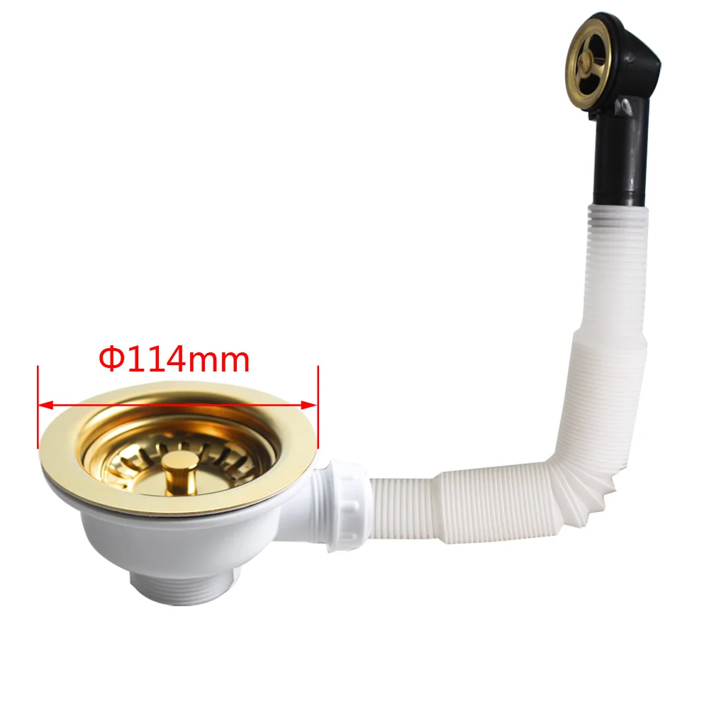 Talea Sink Strainer 3 1/2 "นิ้วDrainer 11.4 ซม.ขยะDowncomerสีทองDrainerสําหรับห้องครัวXK225C036