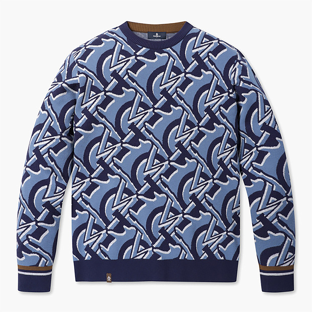 MUNSINGWEAR 新しいメンズニットセーターハイエンドブランドスポーツ長袖ゴルフプルオーバー高級デザインファッション