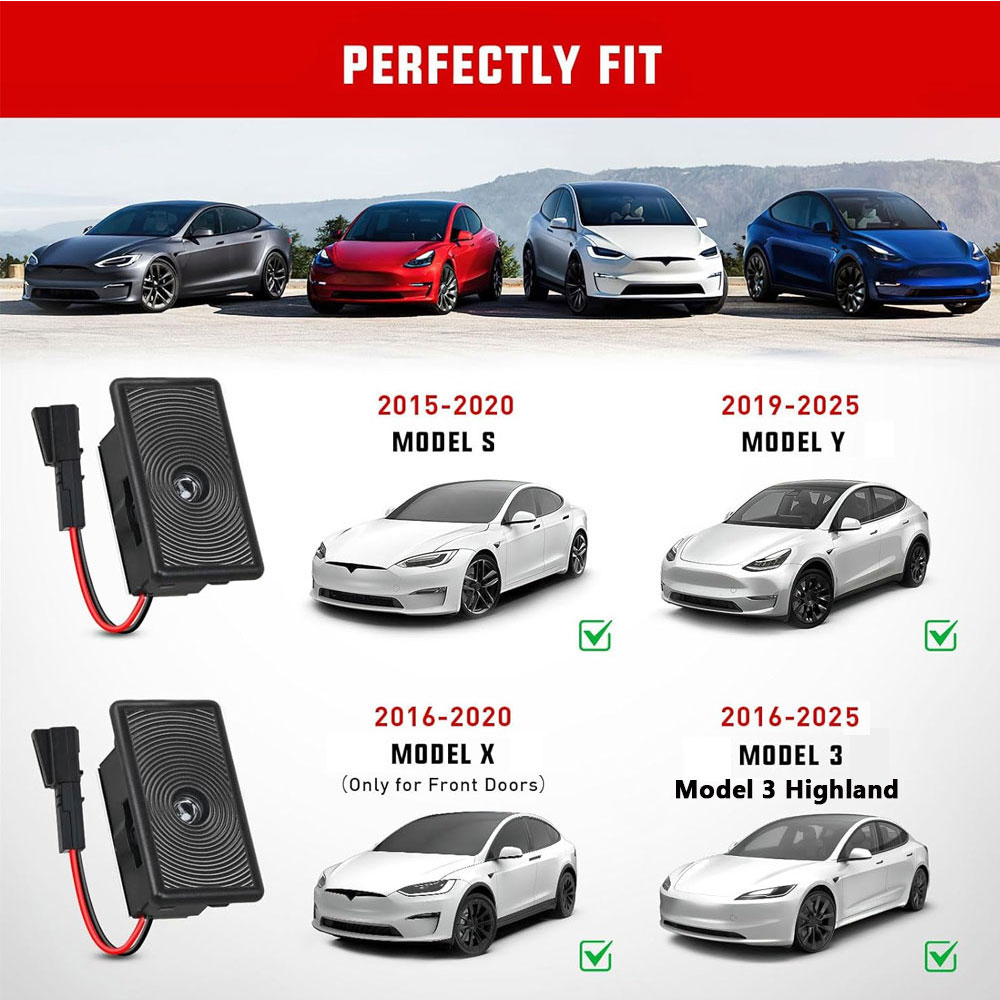 Voor Tesla Model 3 hoogland LED Logo Projector Instapverlichting Ultra-Helder Welkom Licht 3D Laser Ghost Shadow Light Model Y 2025