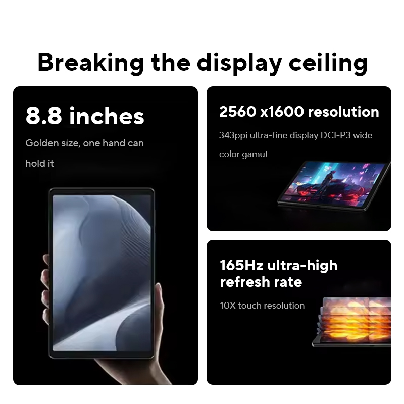 Планшет Global ПЗУ Lenovo LEGION Y700 2025 Snapdragon 8 Gen 3, восьмиядерный процессор, 8,8 дюйма, 165 Гц, Android, 6550 мАч