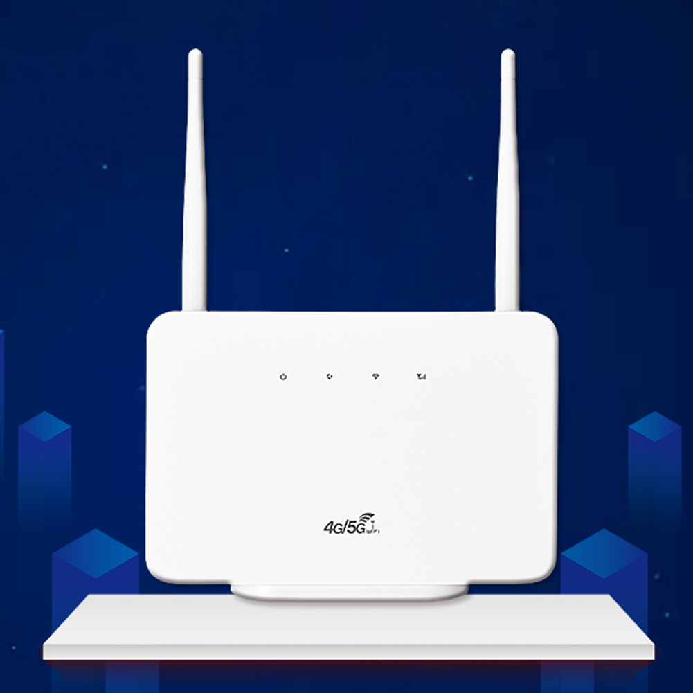 Módem enrutador 4G LTE CPE de 300Mbps, enrutador inalámbrico, antena externa con ranura para tarjeta Sim, enchufe europeo para el trabajo en casa y viajes