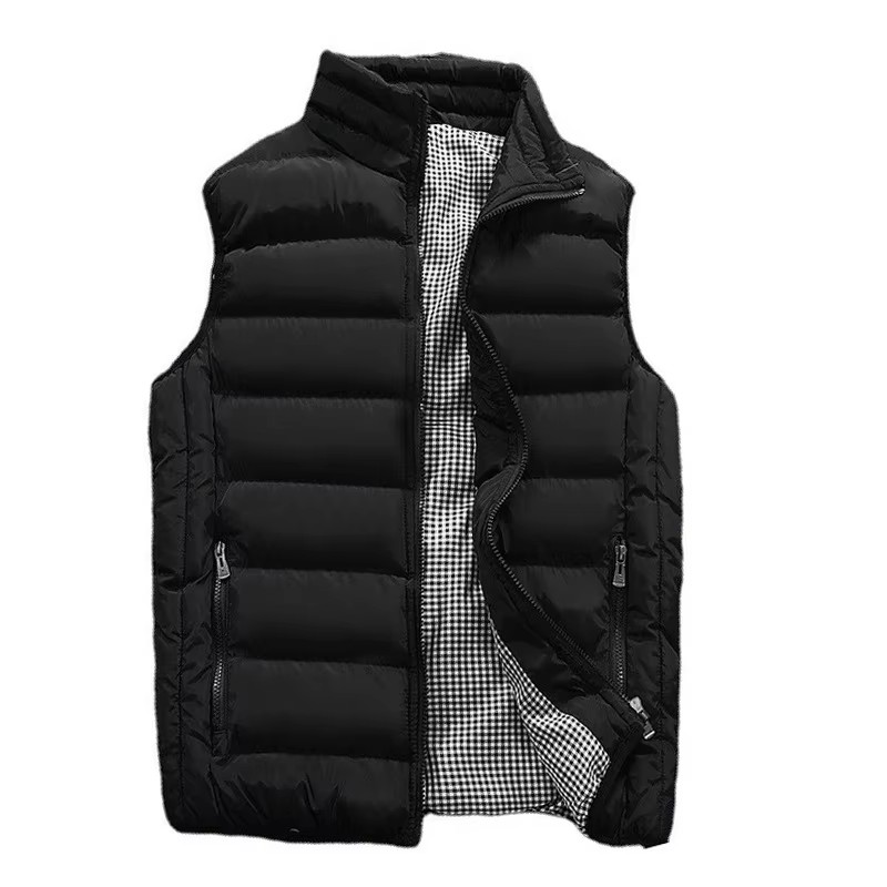 Männer Weste Winddichte Weste Männer Jacke Ärmellose Weste Winter Jacke Mantel Lässig Männer unten Baumwolle Warme Verdicken Weste dicke gilet