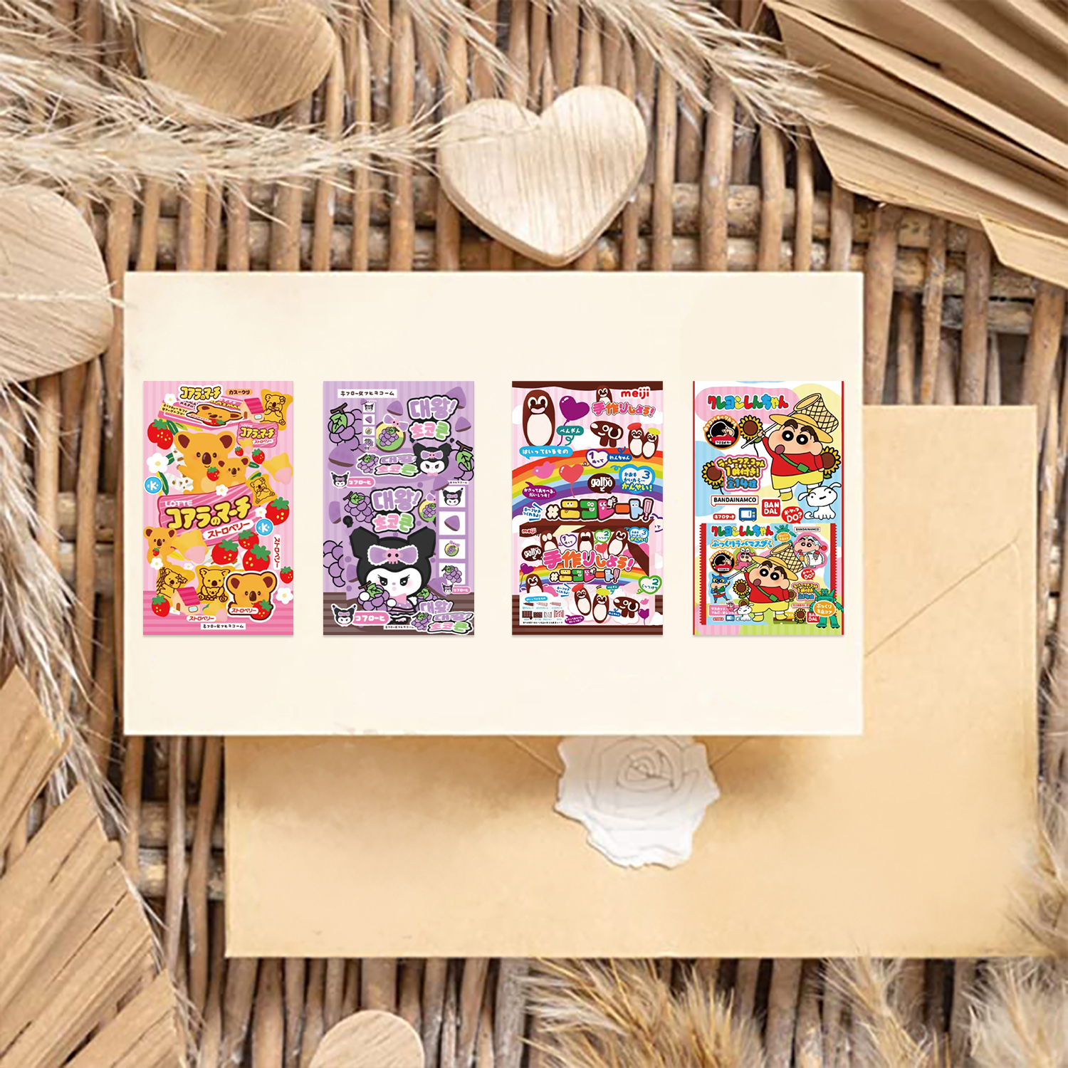 50 pçs dos desenhos animados adesivos de vedação para envelope etiquetas de vedação artigos de papelaria suprimentos feitos à mão belos presentes decoração adesivo