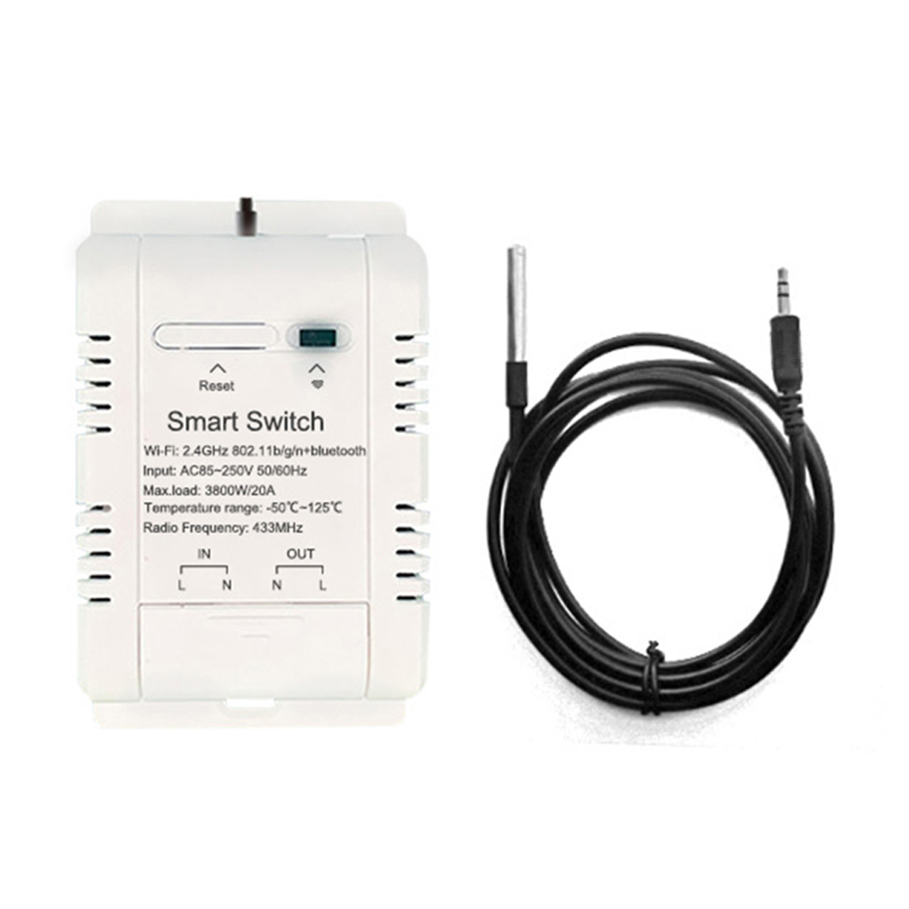 16A 20A para Tuya WIFI interruptor de temperatura Sensor Rf433 termostato Monitor interruptor de temperatura interruptores de Control
