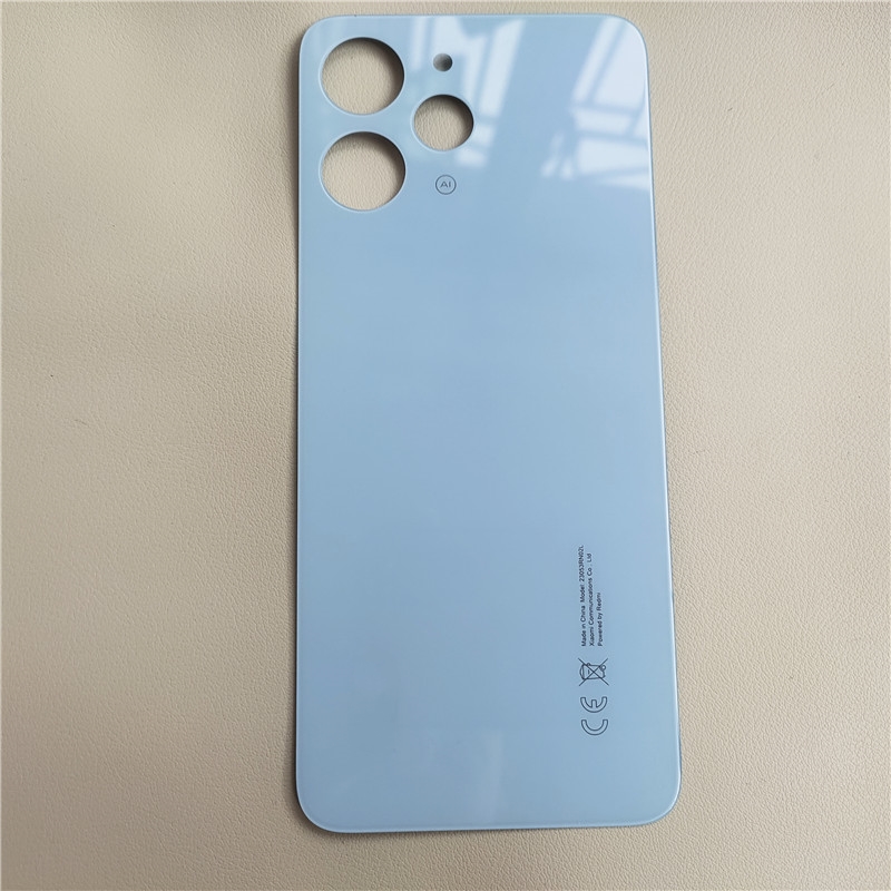 Para Xiaomi Redmi 12 4G 23053RN02A cubierta trasera para batería funda carcasa para puerta trasera Panel de vidrio reemplazar para Redmi 12 cubierta de batería