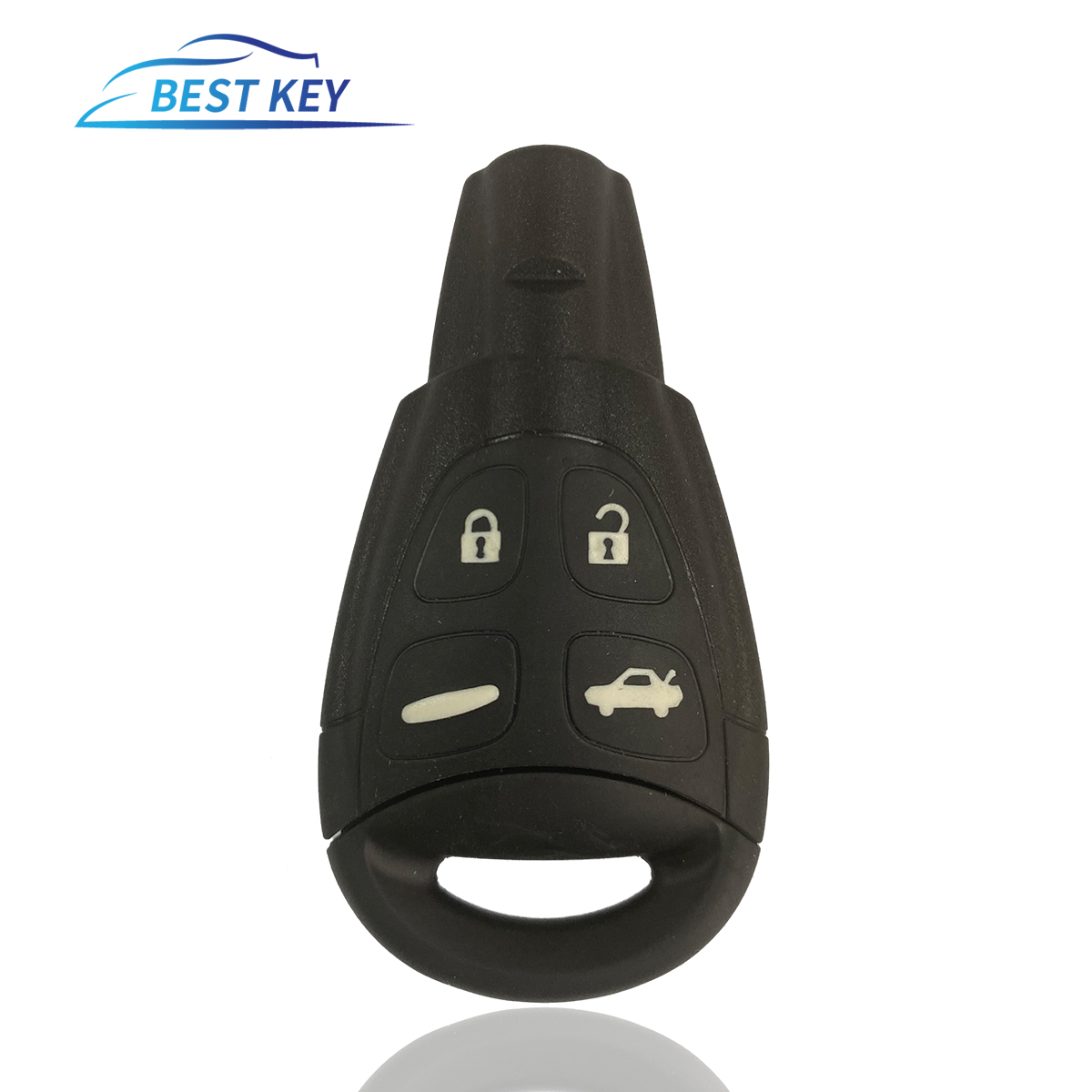 Tốt Nhất Chìa Khóa Ô Tô Điều Khiển Từ Xa Vỏ Chìa Khóa Dành Cho Saab 9-93 2003-2007 Thay Thế Móc Khóa Fob Ốp Lưng 4 Nút Uncut Blade Thẻ Thông Minh