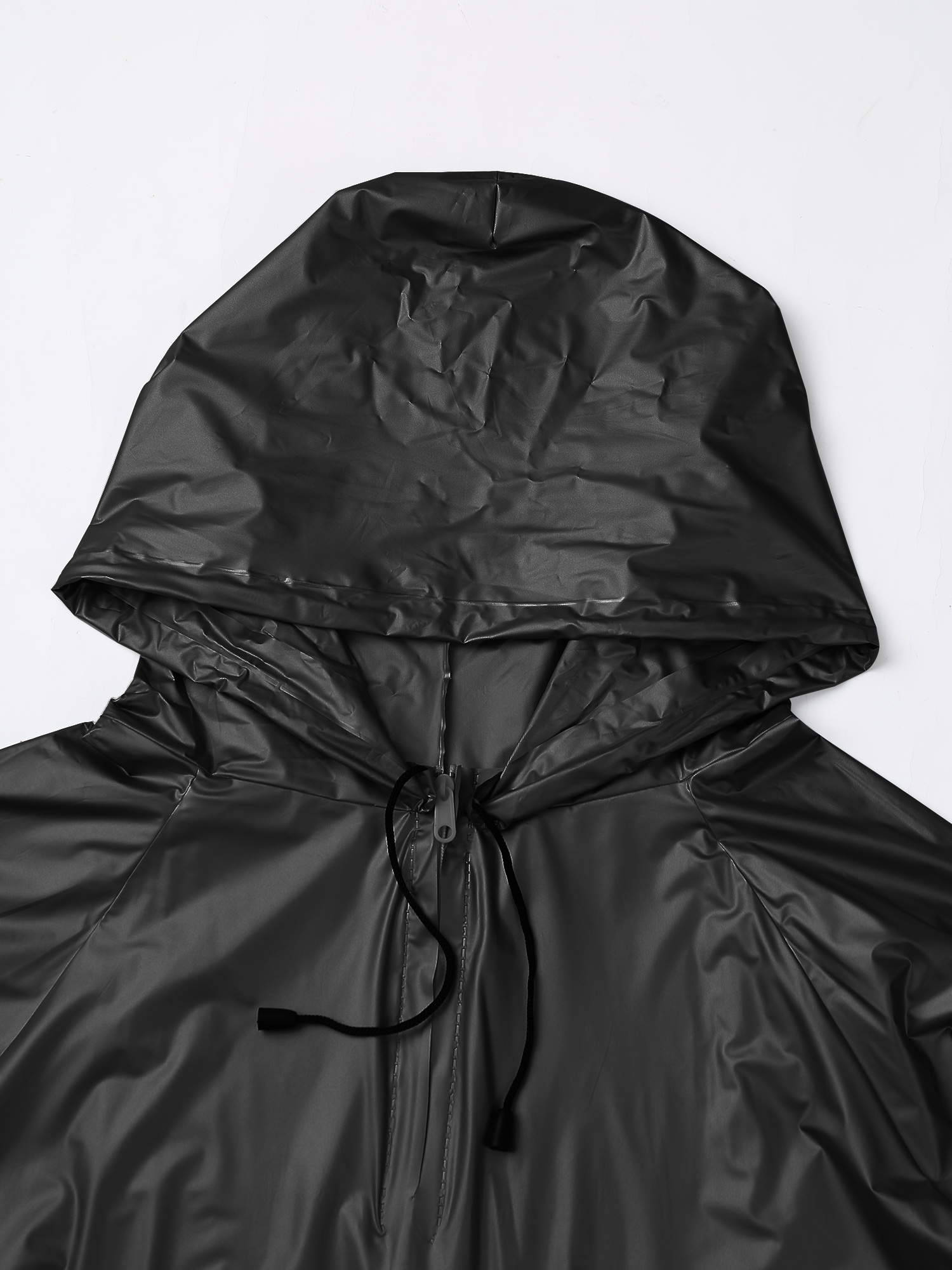 メンズスポーツウェアセット,長袖フード付きジャケット,アウターとロングパンツ,ジム,トレーニング,ヨガ用のPVCスウェットスーツ