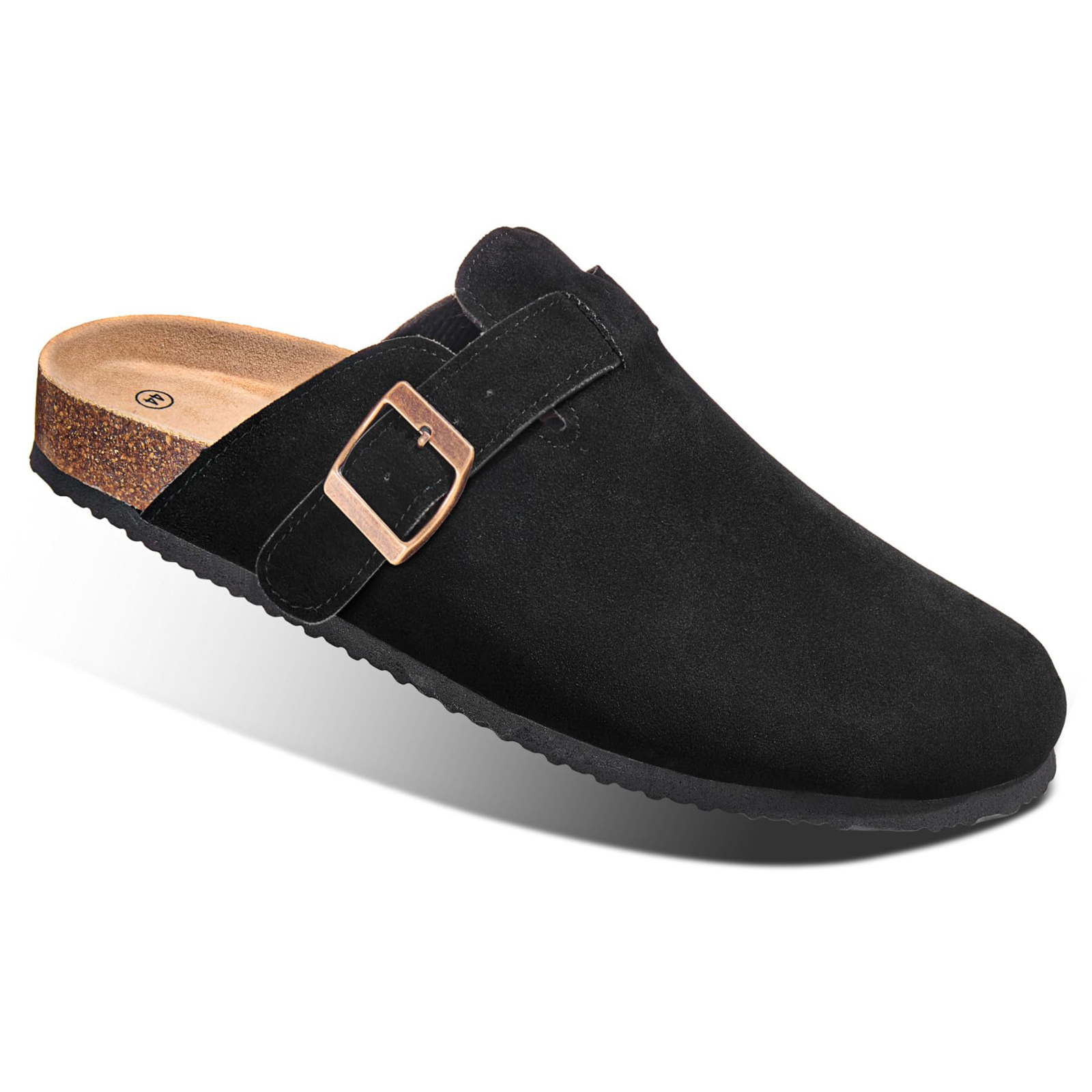 Evshine мужские пробковые сабо с поддержкой свода стопы, модные замшевые сабо из коровьей кожи, женские кожаные пробковые тапочки унисекс, туфли для картофеля в стиле ретро