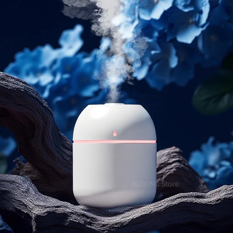 USB Luchtbevochtiger Verstuiver Aroma Olie Diffuser Mute 220 ml Luchtbevochtiger met Nachtlampje voor Auto slaapkamer Cool Mist Sproeier