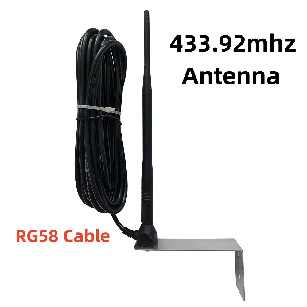 Amplificateur de signal d'antenne RF RG58, adapté aux portes de garage extérieures, télécommande, 433MHz, 433.92