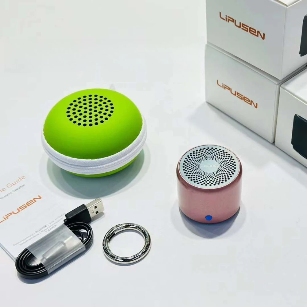 Mini Bluetooth A106 Pro-luidspreker met aangepaste basradiator, IPX7 waterdicht, super draagbare luidsprekers, reiskoffer verpakt