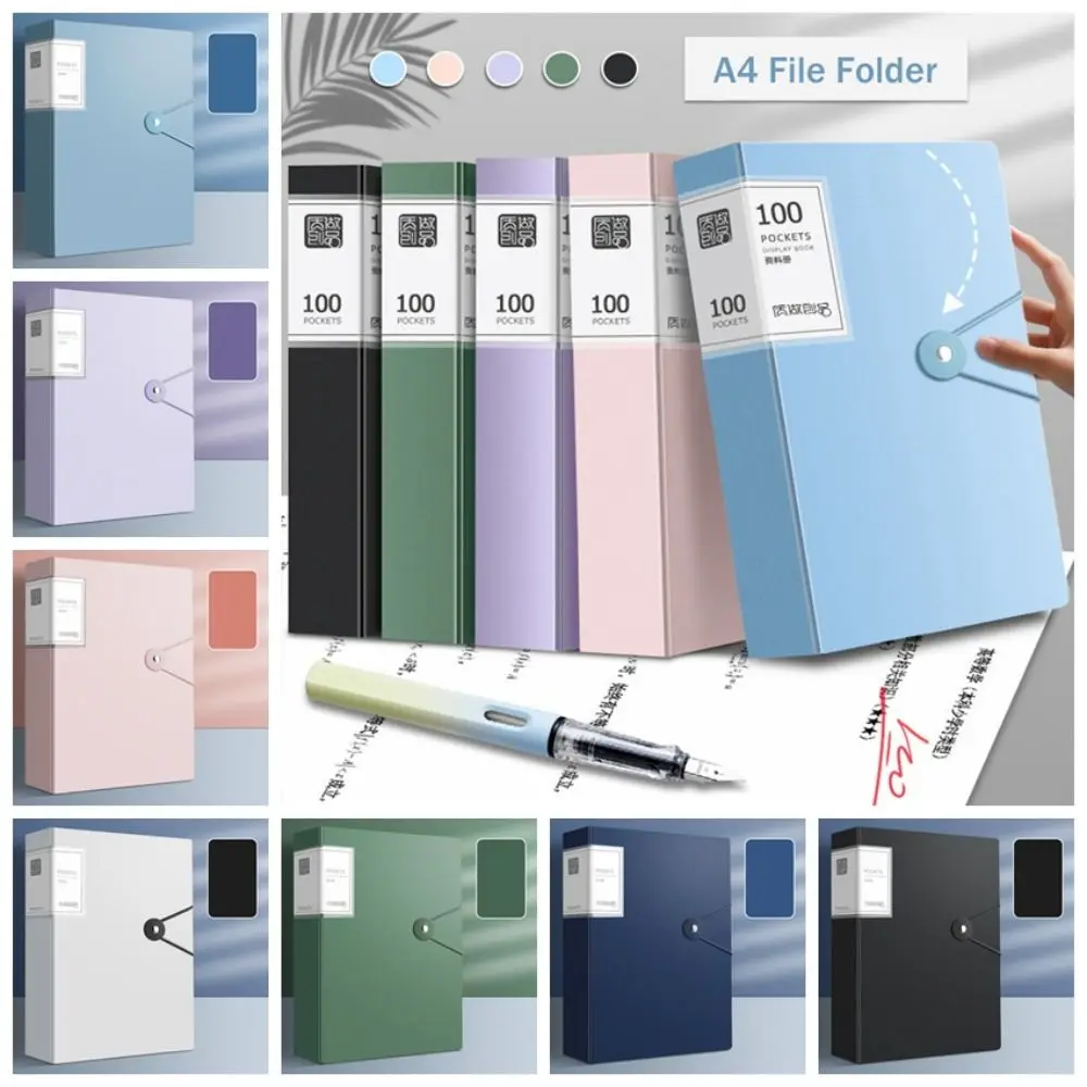 Large Capacity Diy File Folder Multifunctional Waterproof Document Organizer Dustproof Desktop Storage Document Holder Contract