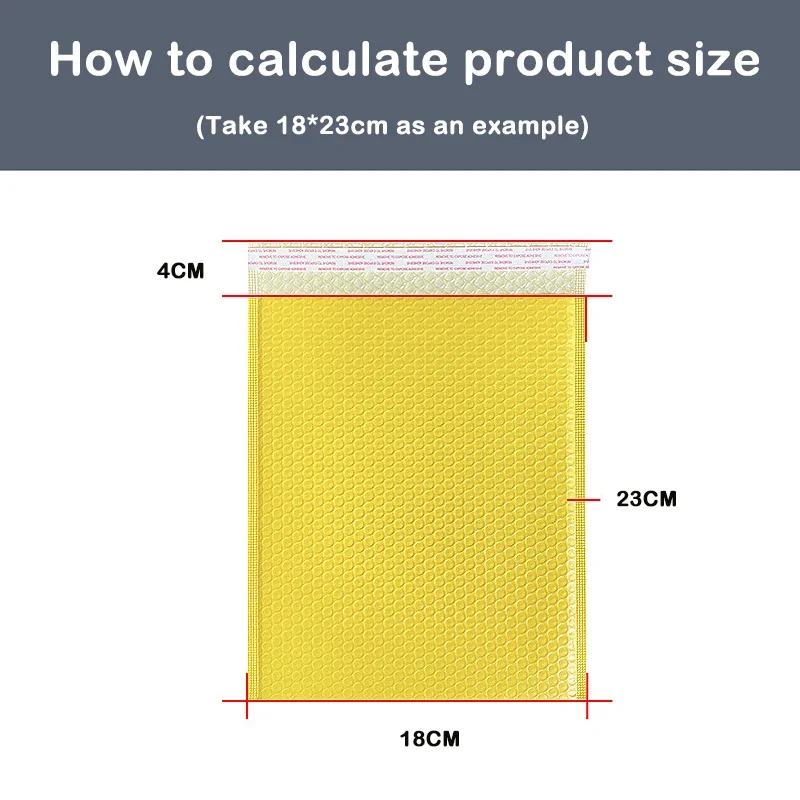 15x20 18x23 ซม.Bubble Mailer 50PCS Self-Sealบรรจุภัณฑ์ขนาดเล็กธุรกิจอุปกรณ์เบาะซองฟองซองMailingกระเป๋า