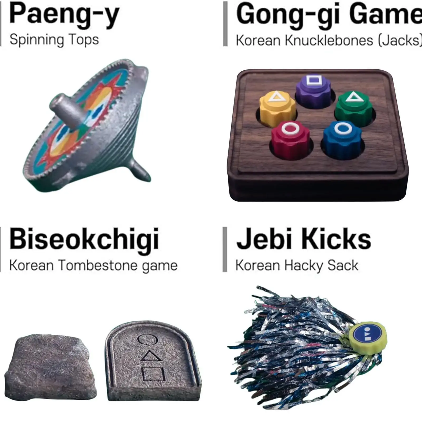 Calamari Game Sets Dice Gong-gi Game Party Square Circle Triangle Printing Bar Games Party Props Korean Film Squid Play Game Set