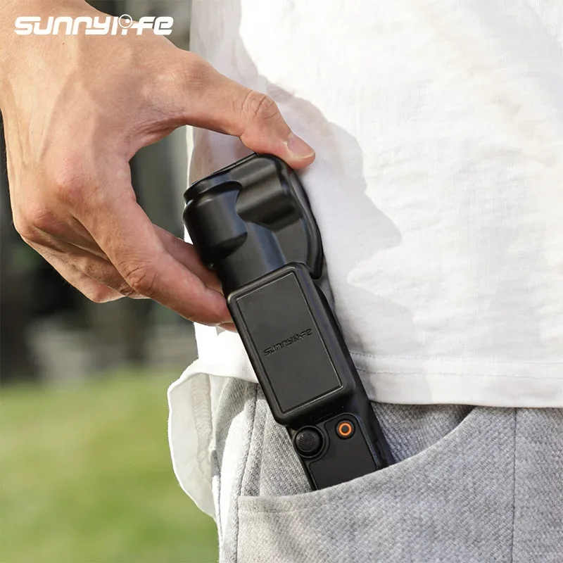 Sunnylife สําหรับ DJI Osmo Pocket 3 ฝาครอบป้องกันซิลิโคน Anti-Scratch หัวเลนส์หน้าจอมือถือกล้อง Gimbal Protector กรณี