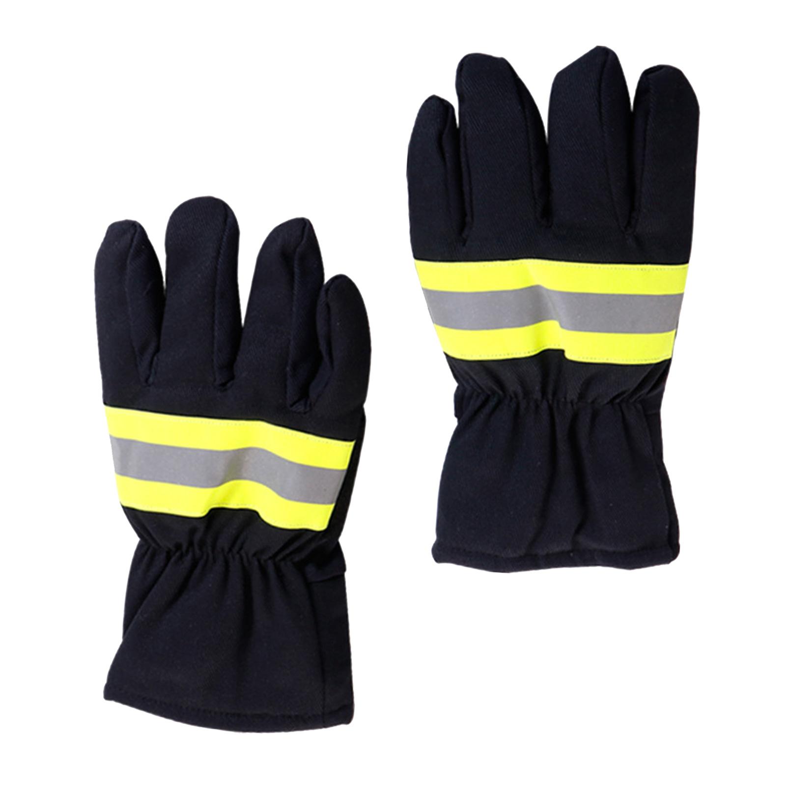 Feuerfeste Handschuhe, Arbeitshandschuhe, Arbeitshandschuhe, Rettungshandschuh für Damen und Herren, Zubehör