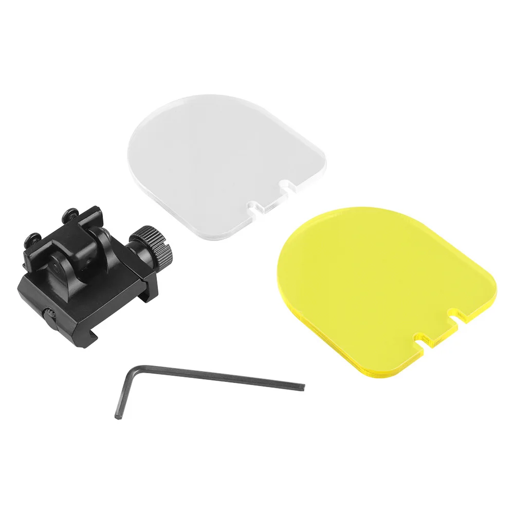 Tattico Flip Up 20mm Scope Mount Trasparente Antiproiettile Copriobiettivo Airsoft Cannocchiale Red Dot Sight Accessori