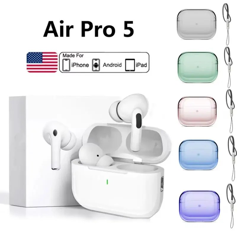 Оригинальные беспроводные наушники Air Pro 5 TWS Max BT, Hi-Fi звук, наушники с низкой задержкой и шумоподавлением для IPhone Android