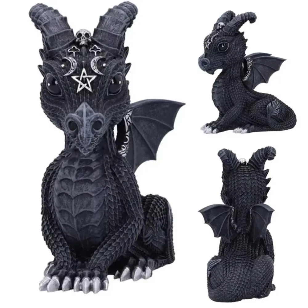 Patung hewan lucu mitologi baru mainan hadiah aksesori rumah Mini Figurines dekoratif Resin in Ouroboros Dragon Griffin