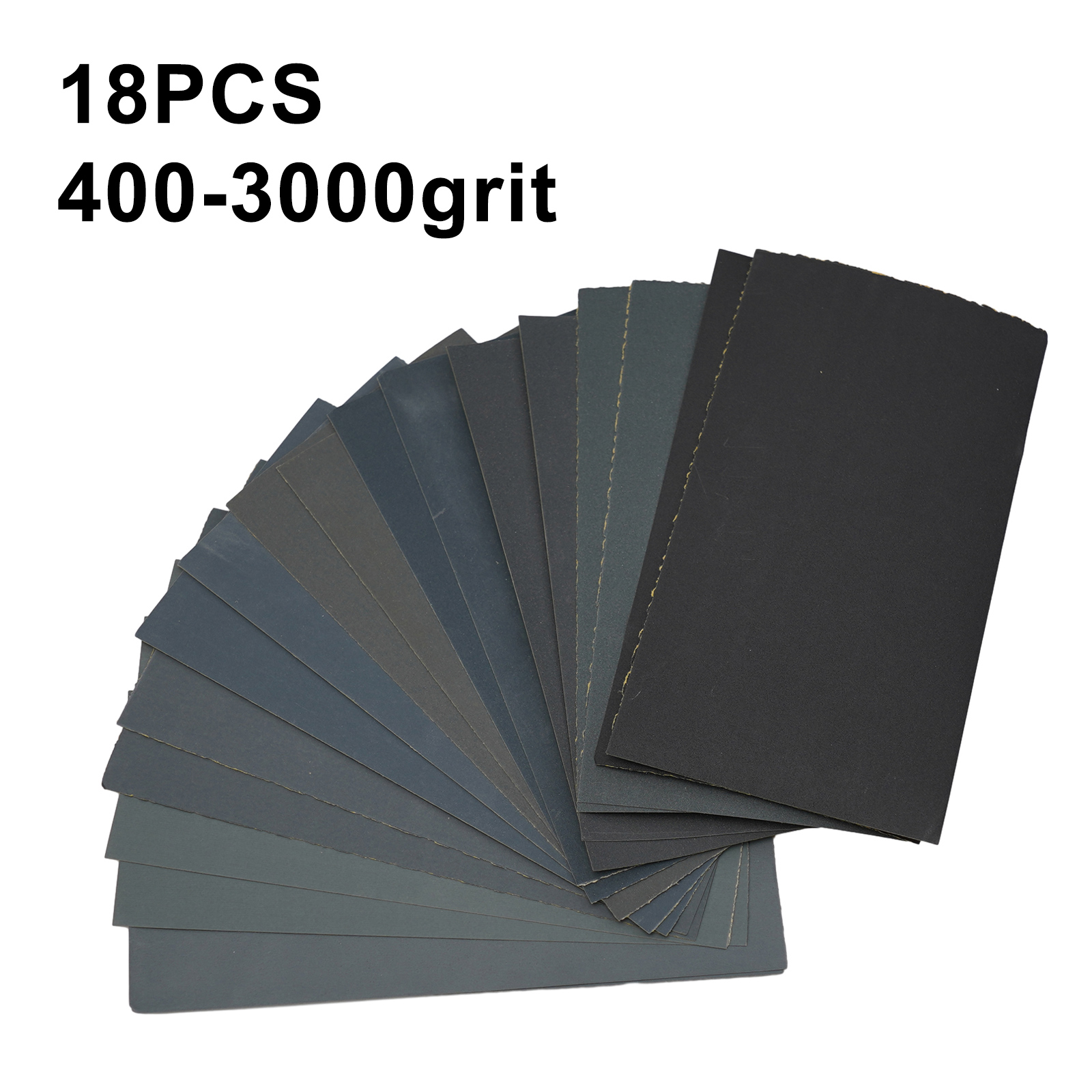 18 pz/set carta vetrata 400,600,800,1000,1200,1500,2000,2500,3000 grana carta vetrata carta abrasiva a umido/a secco strumenti per lucidatura abrasiva
