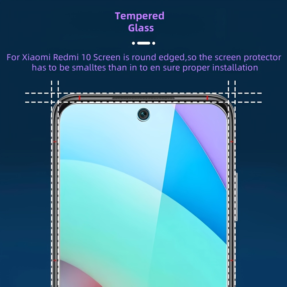 NNBILI 5PCS gehärtetes Glas für Redmi Note 13 12 11 10 9 8 7 Pro Plus 5G 12S 11S Schutzglas für Redmi 12C 10C 9C 9T 9A 9AT