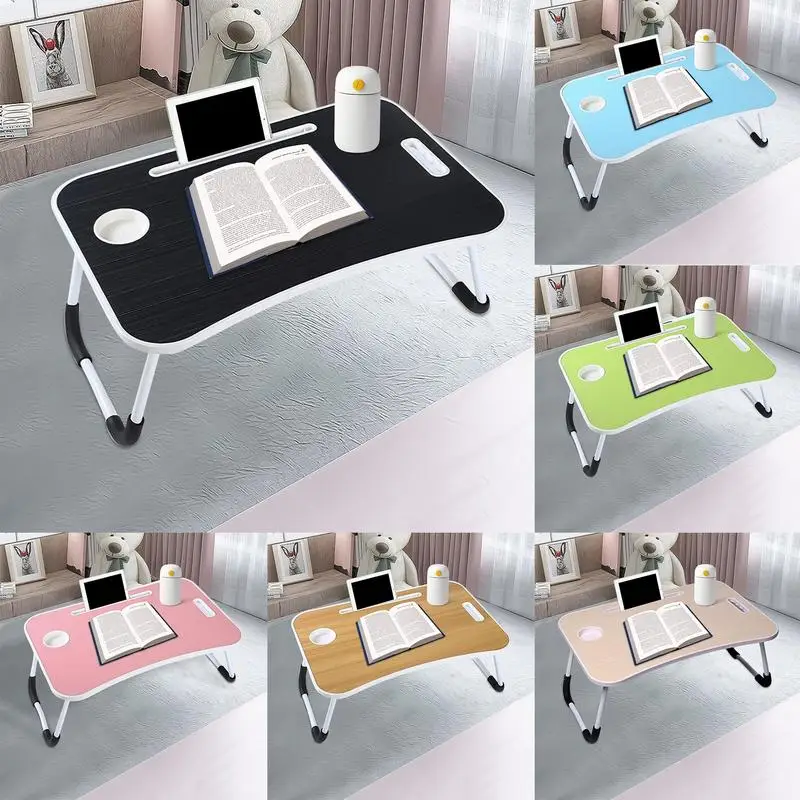 Suporte de mesa portátil dobrável antiderrapante, Lap Standing Desk, Suporte para notebook, Suporte para leitura, Sofá, Sofá, Escrita de chão