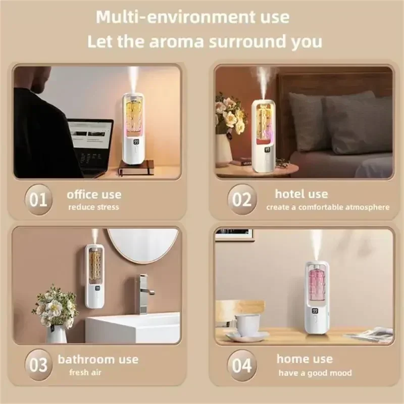 Geurverspreider Smart Home Essentiële olieverspreider USB Luchtzuivering Verstuiver Toilet Auto Ontgeuren en aromatherapiemachine