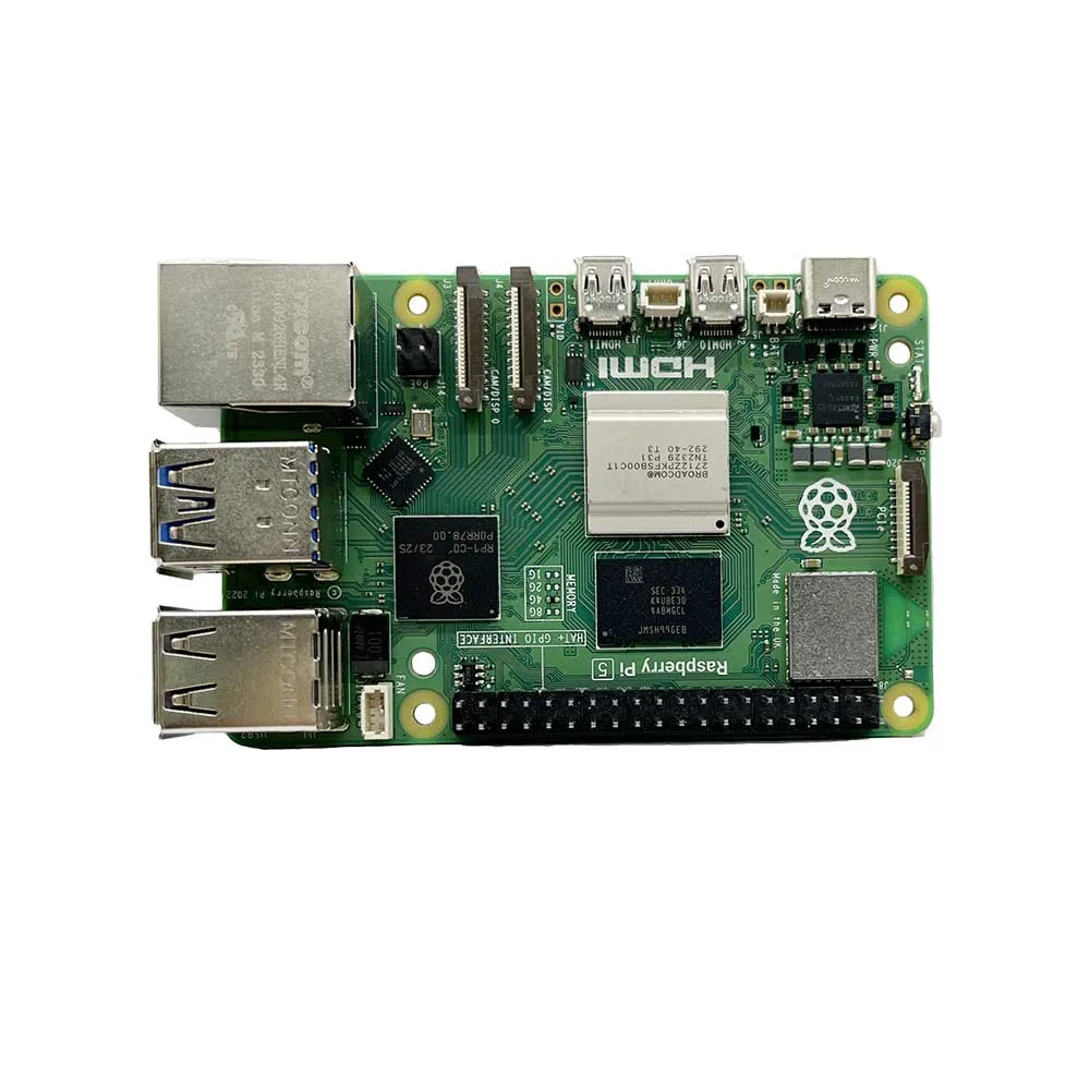 Raspberry Pi 5 2GB / 4GB / 8GB RAM ordenador de placa 2,4 GHz Cortex-A76 CPU VideoCore VII GPU caja opcional fuente de alimentación del ventilador para Pi5