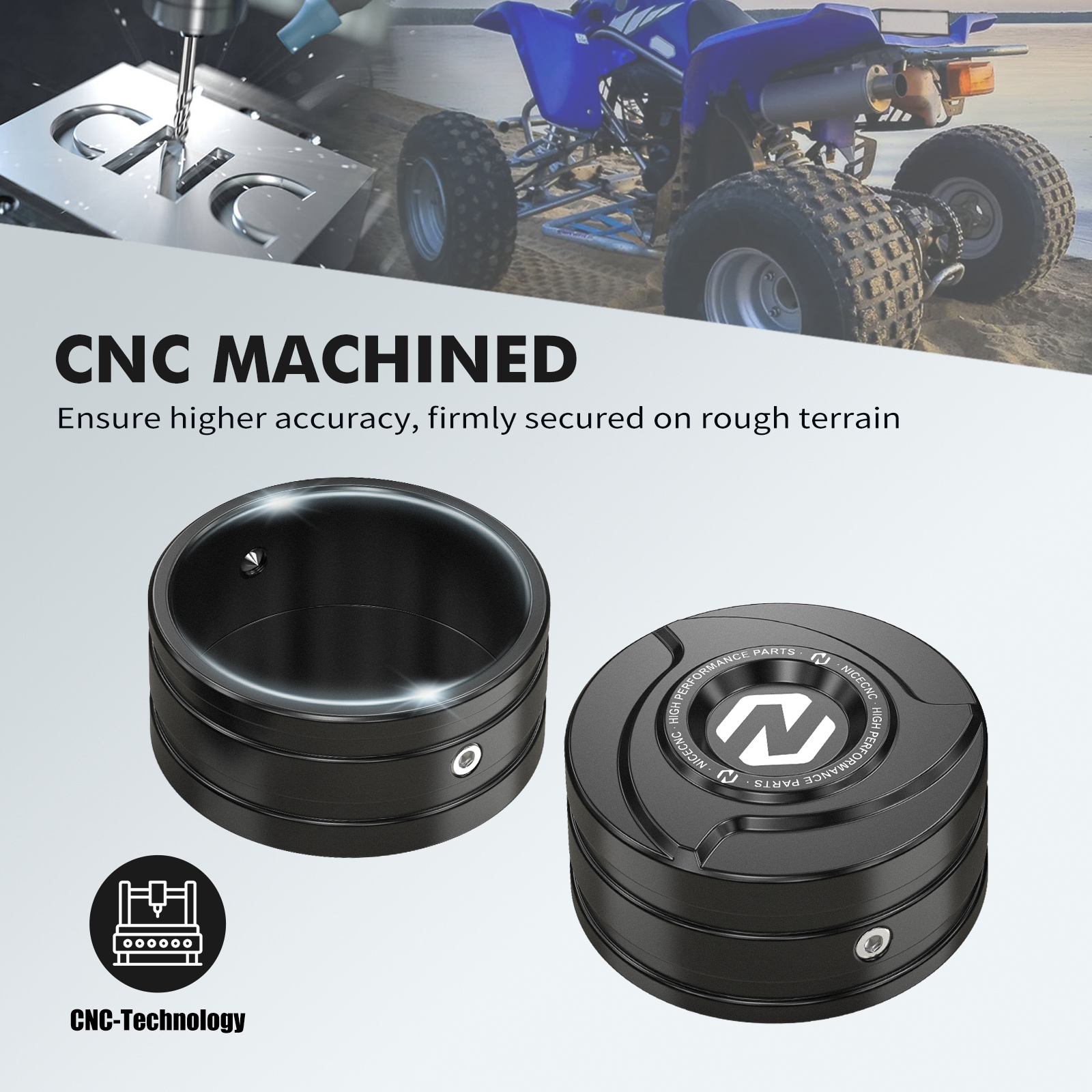 For Yamaha Blaster 200 Front Bumper Damper Cap YFS200 YFS200SE Special Edition ATV Accessories 1988-2006 2005 2004 2003 2002