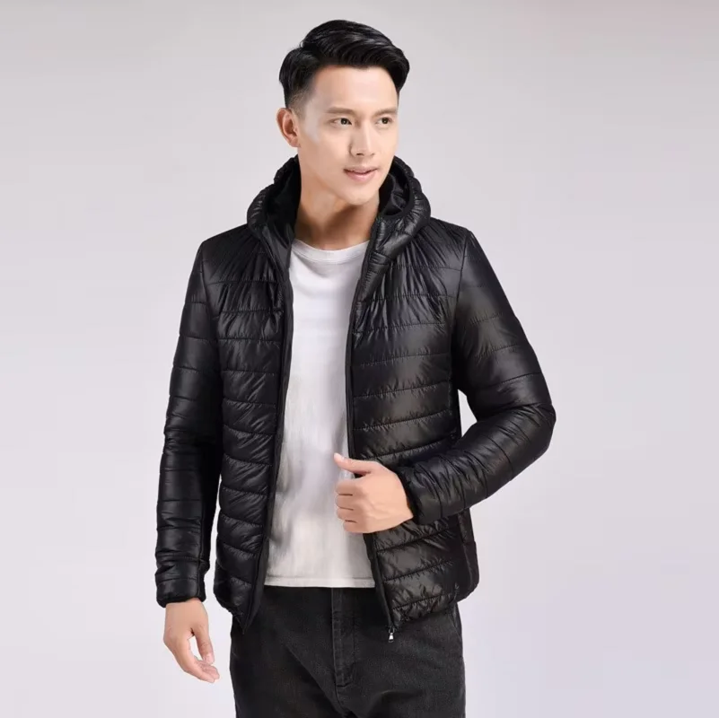 Ultra leve pato branco para baixo jaqueta masculina impermeável casual portátil ao ar livre leve acolchoado casacos masculinos jaqueta outono inverno