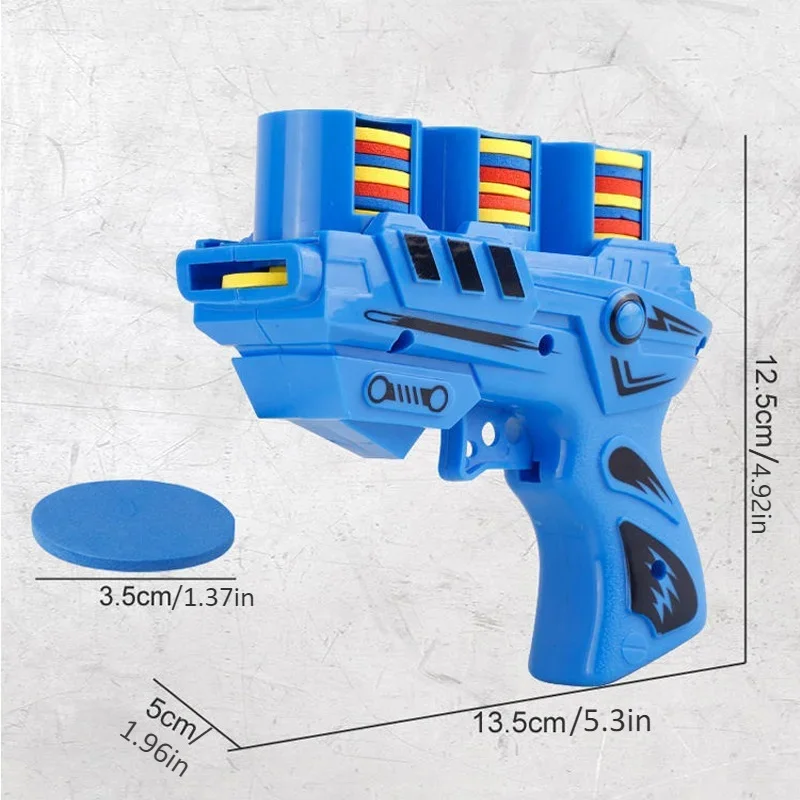 เด็กตลกนุ่ม Catapult Flying Saucer ปืนของเล่นคู่เด็ก Interactive Soft Bullet ยิงกระโดด EVA แครอทปืนของเล่น