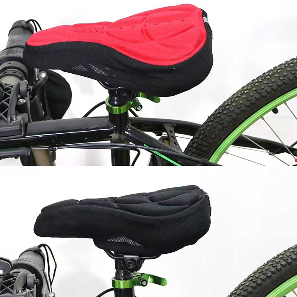 Fodera per cuscino morbida per sella della bicicletta cuscino per sedile della bici addensato comoda fodera per sella cuscino per bicicletta per bici MTB