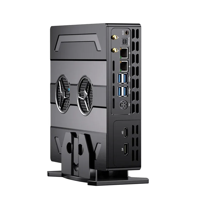 มินิพีซีเกมมิ่ง Core I9-12900F มินิพีซีเกมมิ่ง RTX4060M 8G การ์ดจอแยก Dual Ddr5 M.2 Nvme คอมพิวเตอร์ Barebone 8K พร้อมไฟ LED